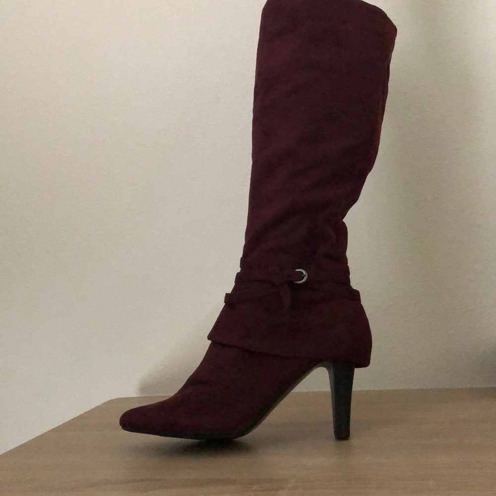 Maroon Impo Knee-high Boots